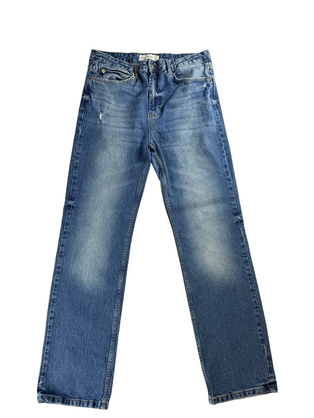 Stradivarius Vintage Wash Straight Leg mom Jeans aesthetic Relaxed‎ Y2K  42/10